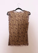 Marc Jacobs Brown Lace Tank (S/M)