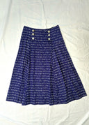 CDG Tricot AD 2002 Cotton Text Skirt (XS/S)