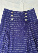 CDG Tricot AD 2002 Cotton Text Skirt (XS/S)