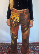Roberto Cavalli FW 2000 Tiger Jeans (XS/S)