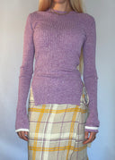 Celine Purple Cotton Knit (XS/S)