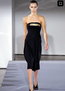 Jil Sander FW 2013 Strapless Wool Dress (XS/S)