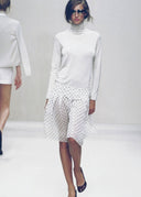 Prada SS 2000 Silk Polka Dot Skirt (S)