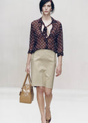 Prada SS 2000 Silk Polka Dot Skirt (S)