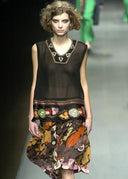Dries Van Noten FW 2004 Silk Embroidered Top (M)