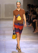 Miu Miu SS 2005 Nylon Pear Polo (XS/S)