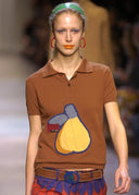 Miu Miu SS 2005 Nylon Pear Polo (XS/S)