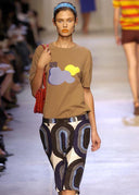 Miu Miu SS 2005 Nylon Pear Polo (XS/S)